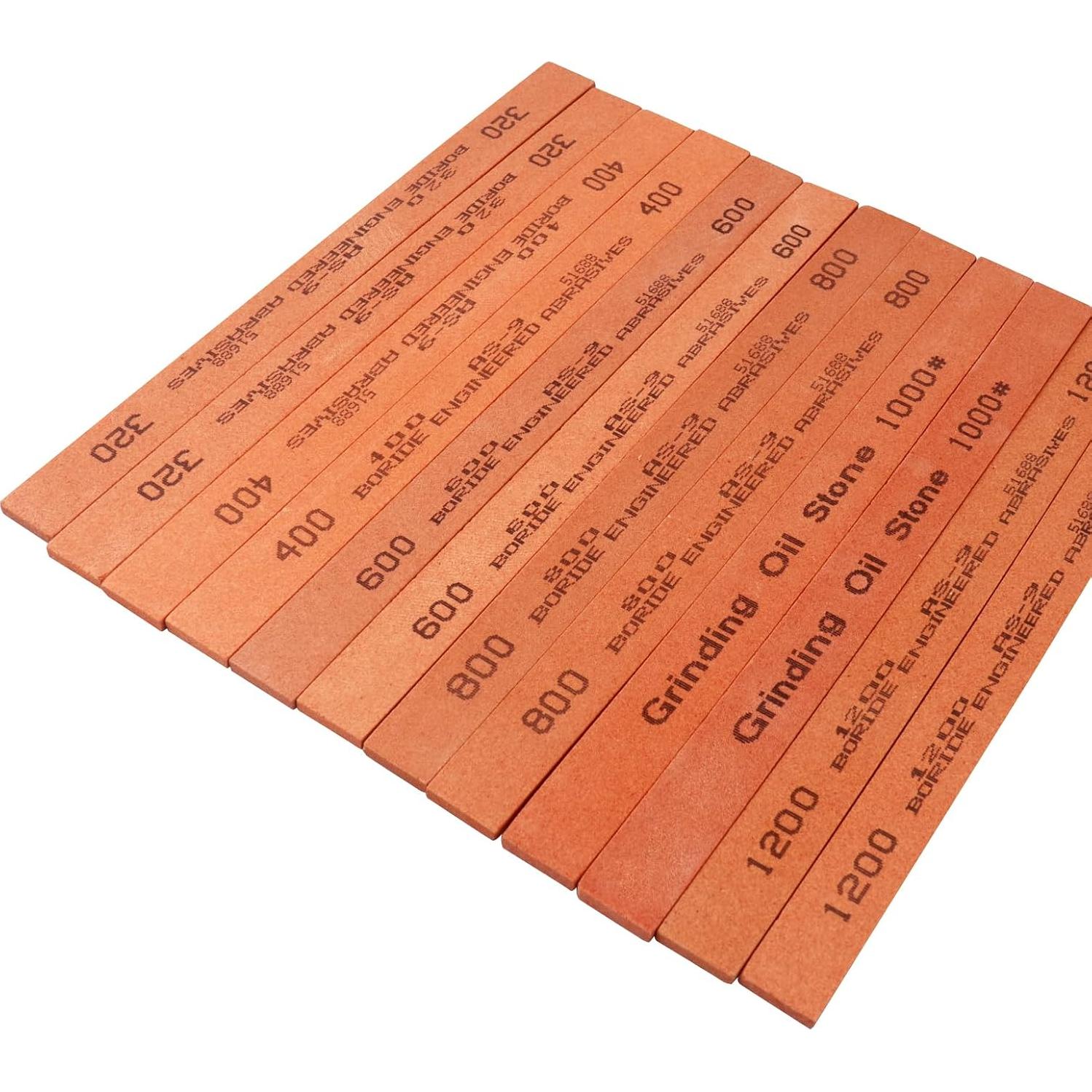 Juego de 12 Piedras de Afilado Corindón Blanco CBRIGHT