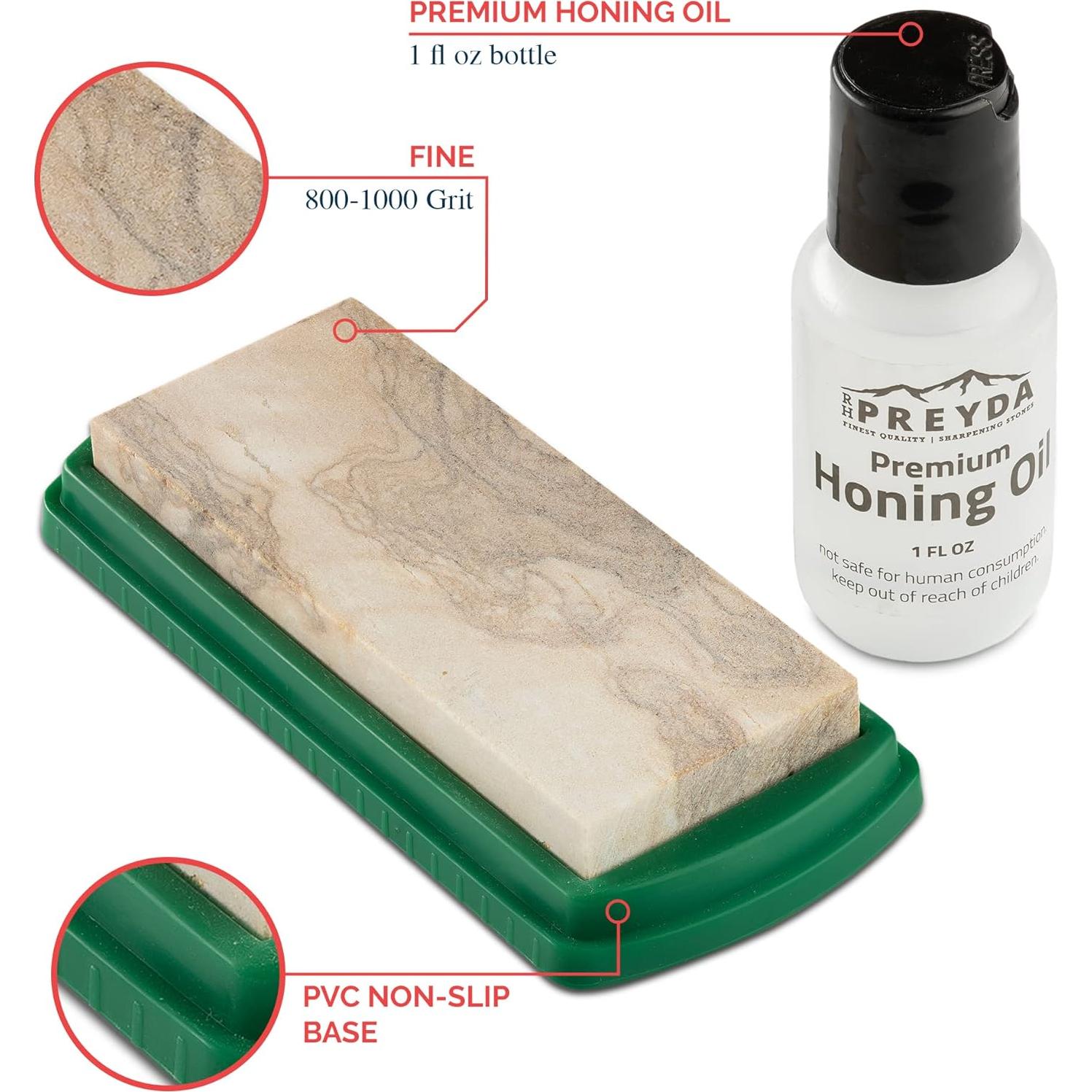 Piedra de Afilado Natural Arkansas RH Preyda 10.16x4.13cm