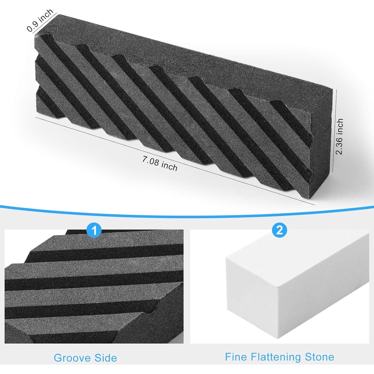 Conjunto de piedras de afilar Angerstone grano grueso y fino
