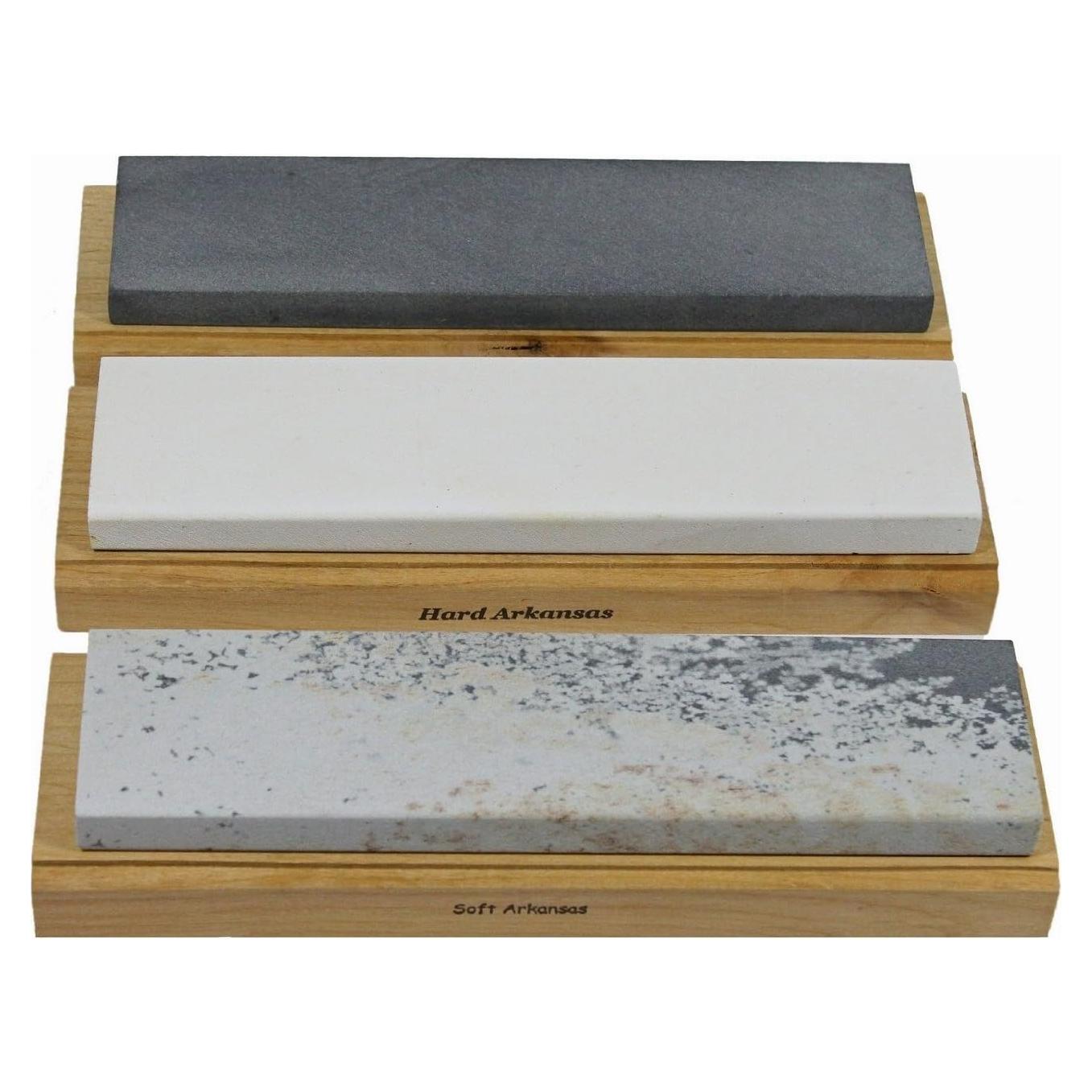 Juego de Piedras de Afilado Arkansas Mejores 6" (15.24 cm) - 3 Piezas