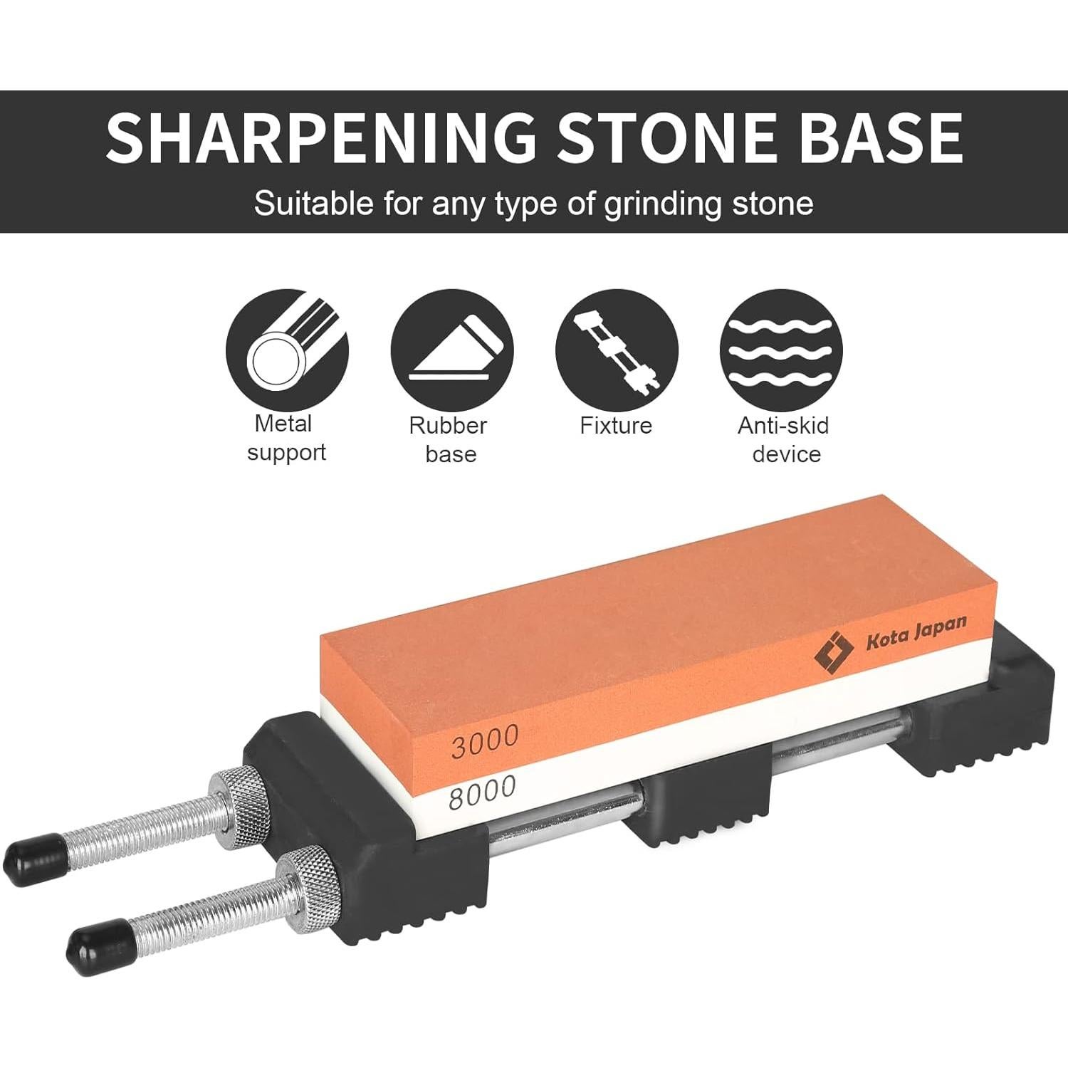 Soporte de Afilador Kota Japón con Base Antideslizante Ajustable