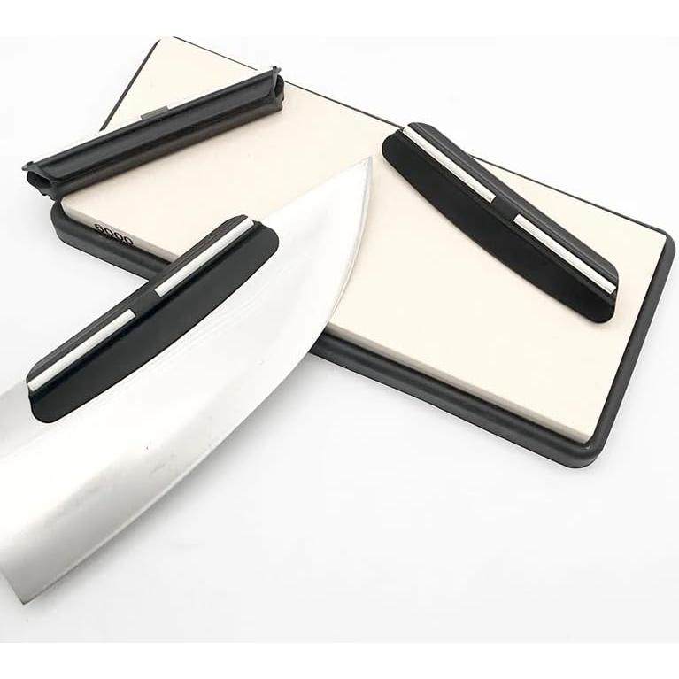 4 Guías de Afilado de Cuchillos Ceilyweli 15 Grados Negras