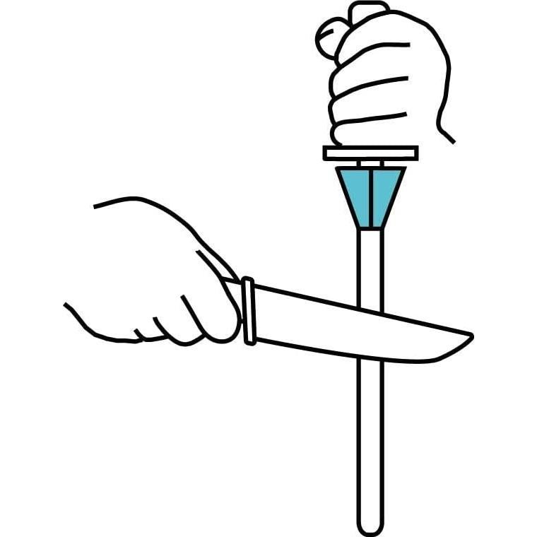 Varilla de Afilar Cerámica Gruesa Wedgek HXT 27.94 cm 1500 Granos