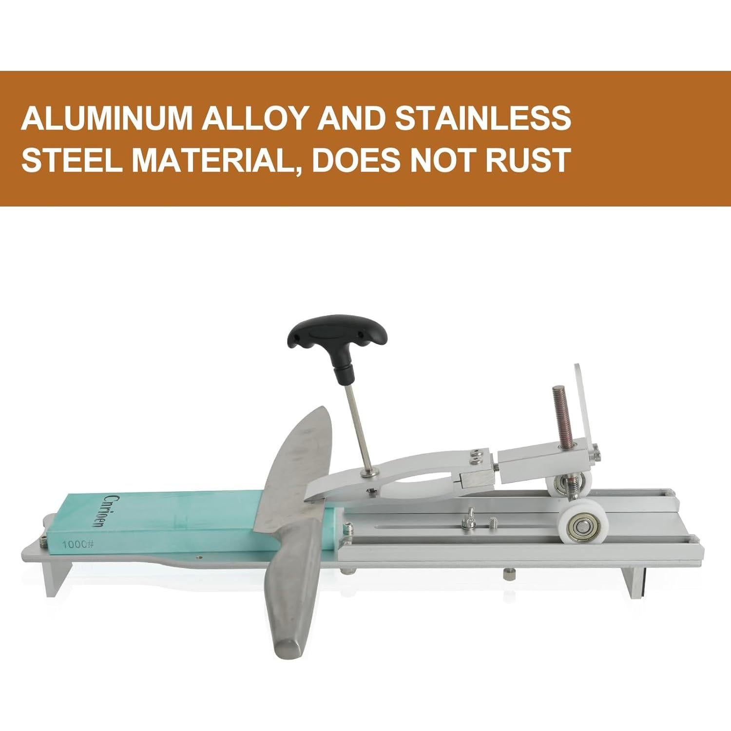 Afilador de Cuchillos Cnrioen con Piedra de Afilar y Soporte