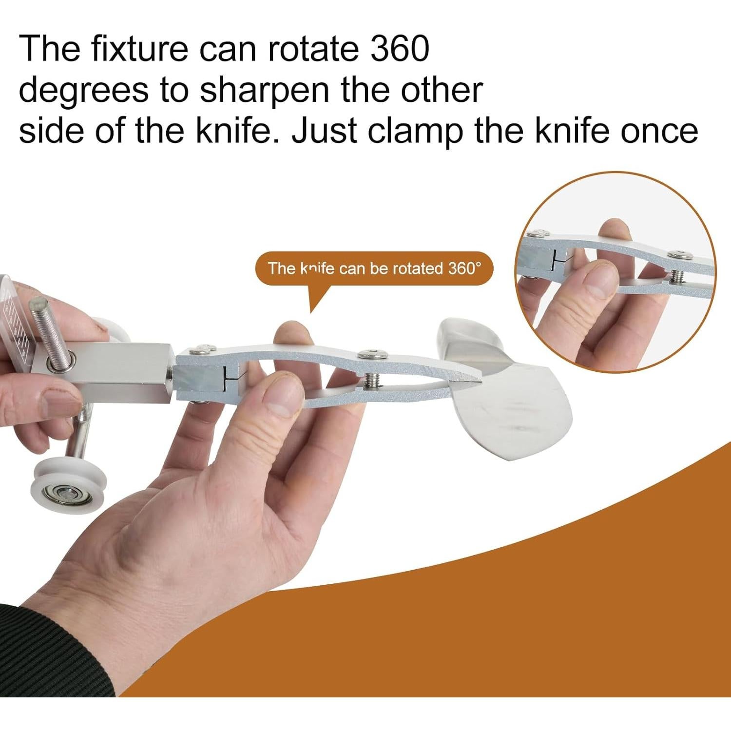 Afilador de Cuchillos Cnrioen con Piedra de Afilar y Soporte