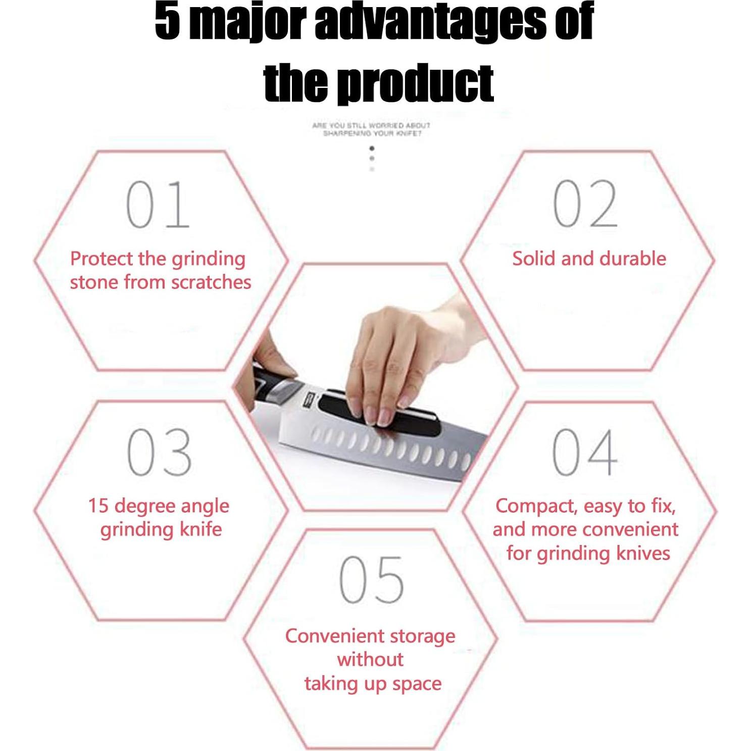 Guías de Afilado de Cuchillos 15 Grados LJHYSD - 4PCS