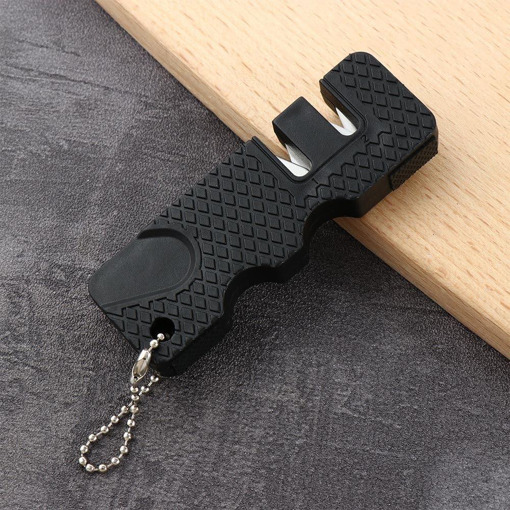 Afilador de Cuchillos Portátil GANPUB Negro Compacto 7.62 cm
