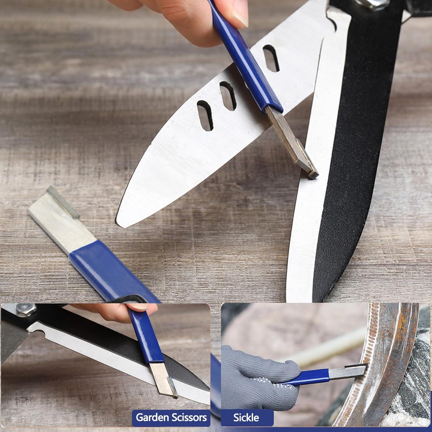 Afilador de Herramientas de Jardín Wonglea Doble Cara 400/600 Grano