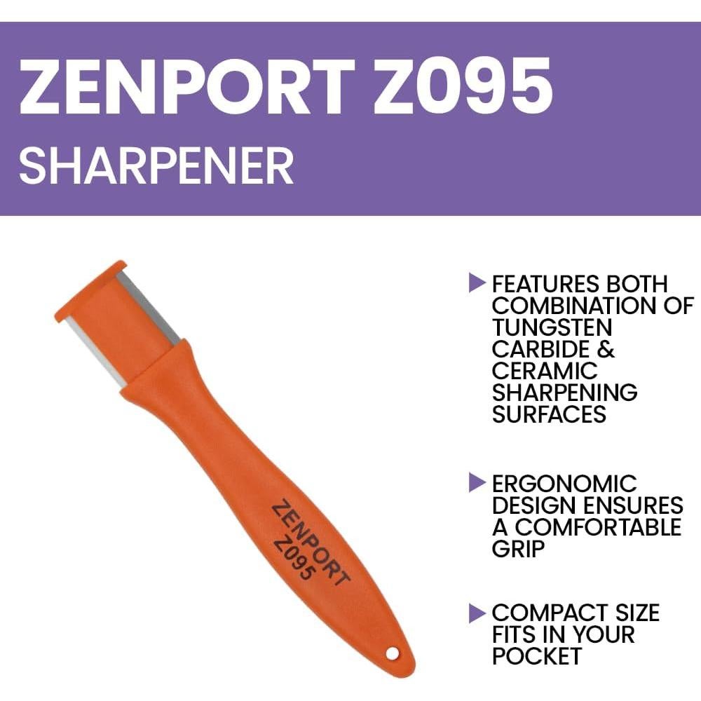 Afilador de Carburo de Tungsteno Zenport Z095 Naranja 31.7g