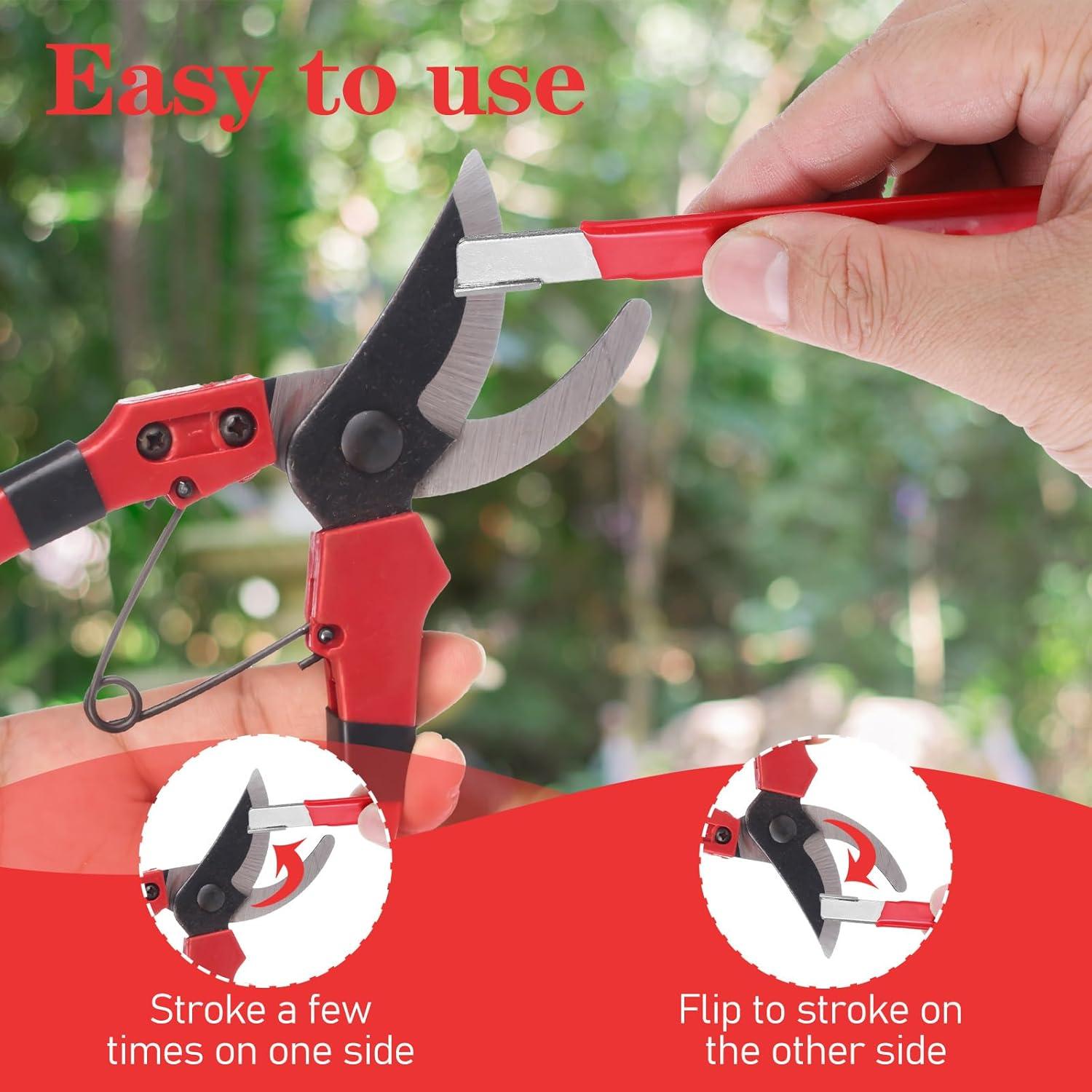 5 Afiladores de Herramientas de Jardín Lusofie - Compactos y Eficaces