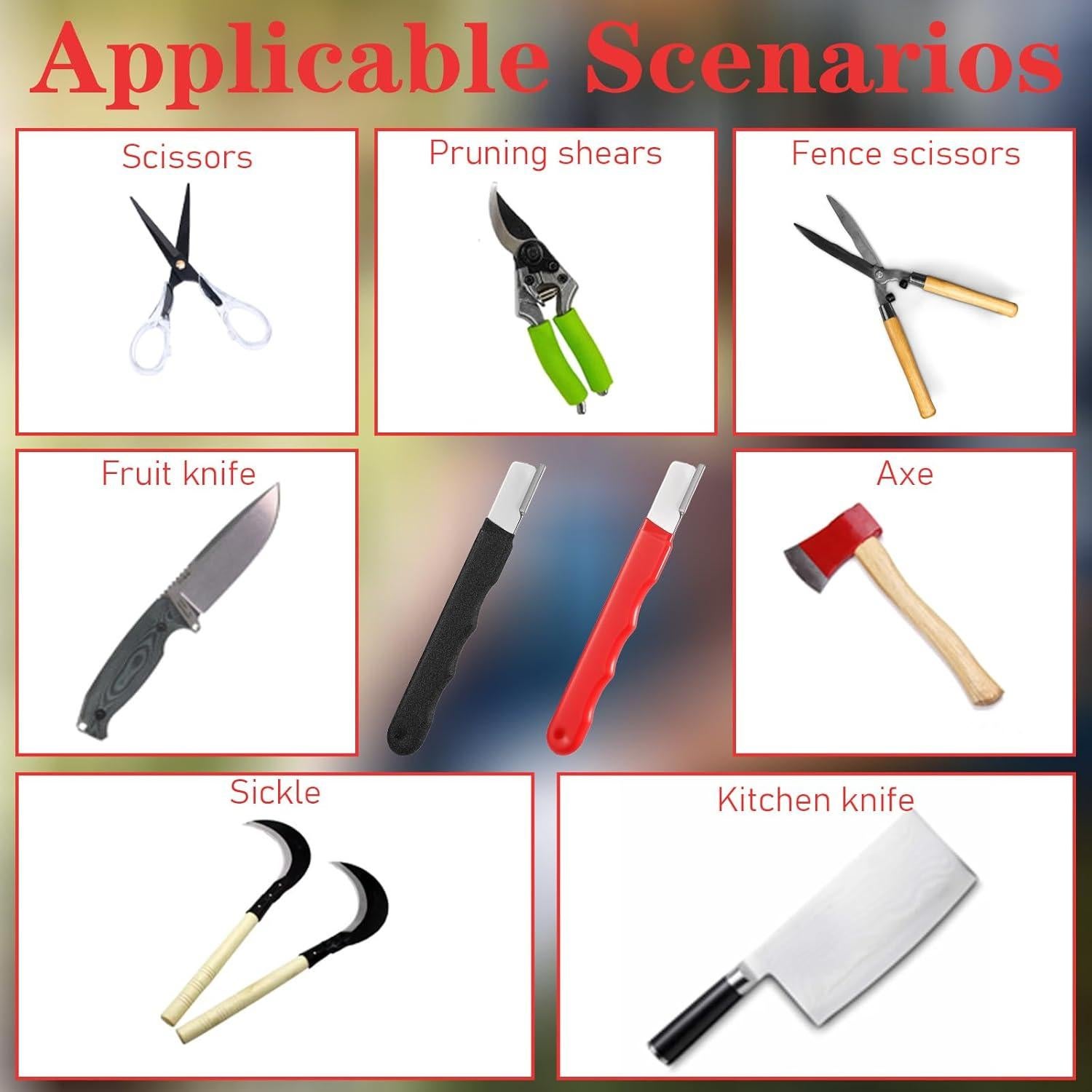 5 Afiladores de Herramientas de Jardín Lusofie - Compactos y Eficaces