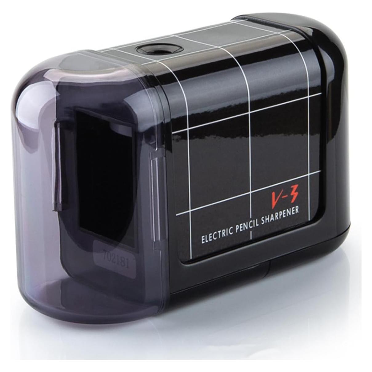 Sacapuntas Eléctrico Portátil LKTOBS Negro para Lápices 6-8mm