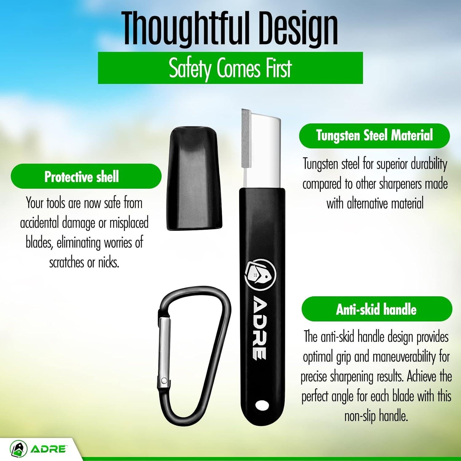 Afilador de Cuchillas ADRE - Profesional de Tungsteno Compacto