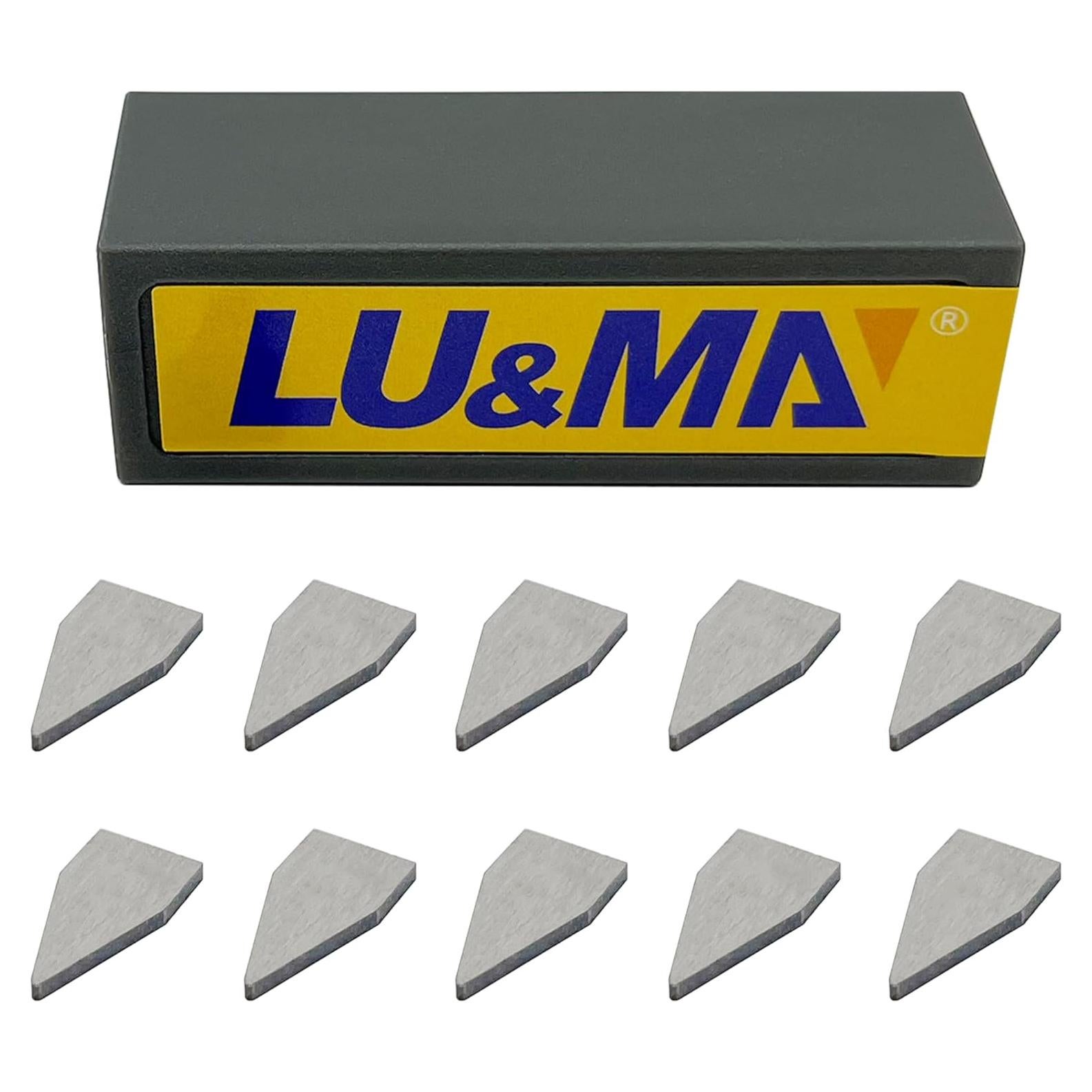 Cuchillas de Afilador LU&MN de Carburo - 10 Piezas Inversibles