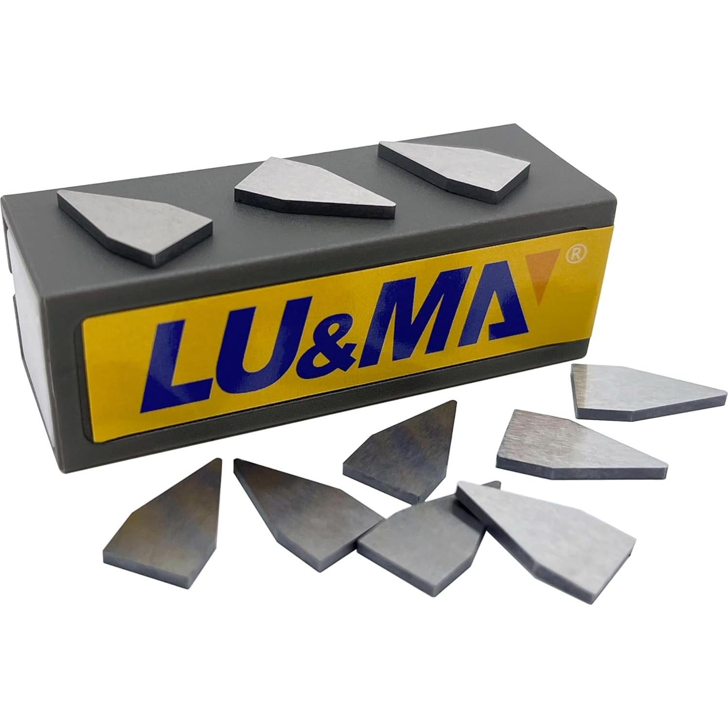 Cuchillas de Afilador LU&MN de Carburo - 10 Piezas Inversibles
