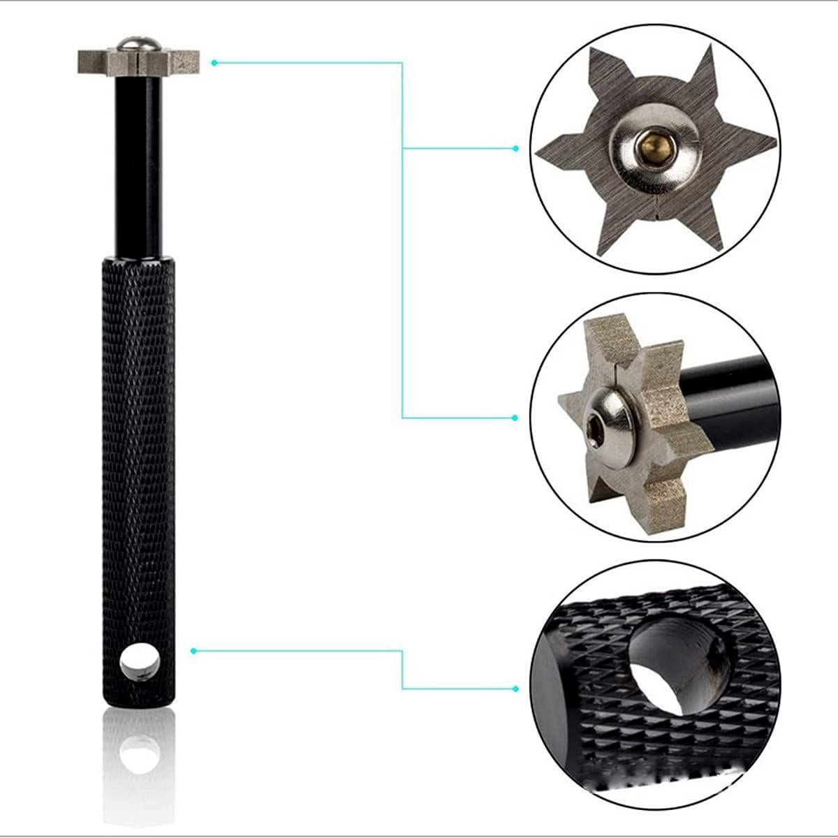 Afilador de Ranuras de Palos de Golf N-KONGJIAN con 6 Cortadores