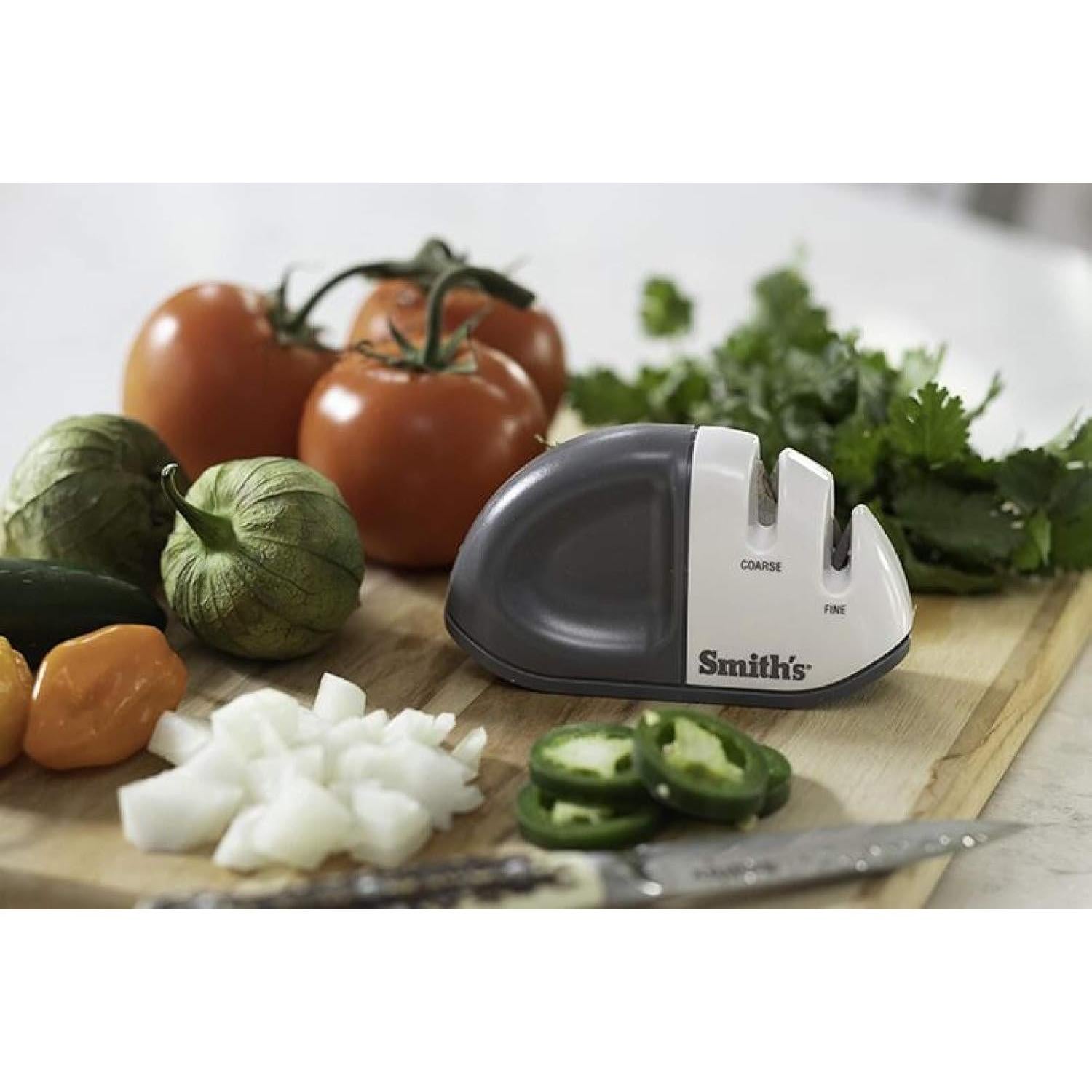 Afilador de Cuchillos Smith's Select 2 Etapas Blanco Compacto