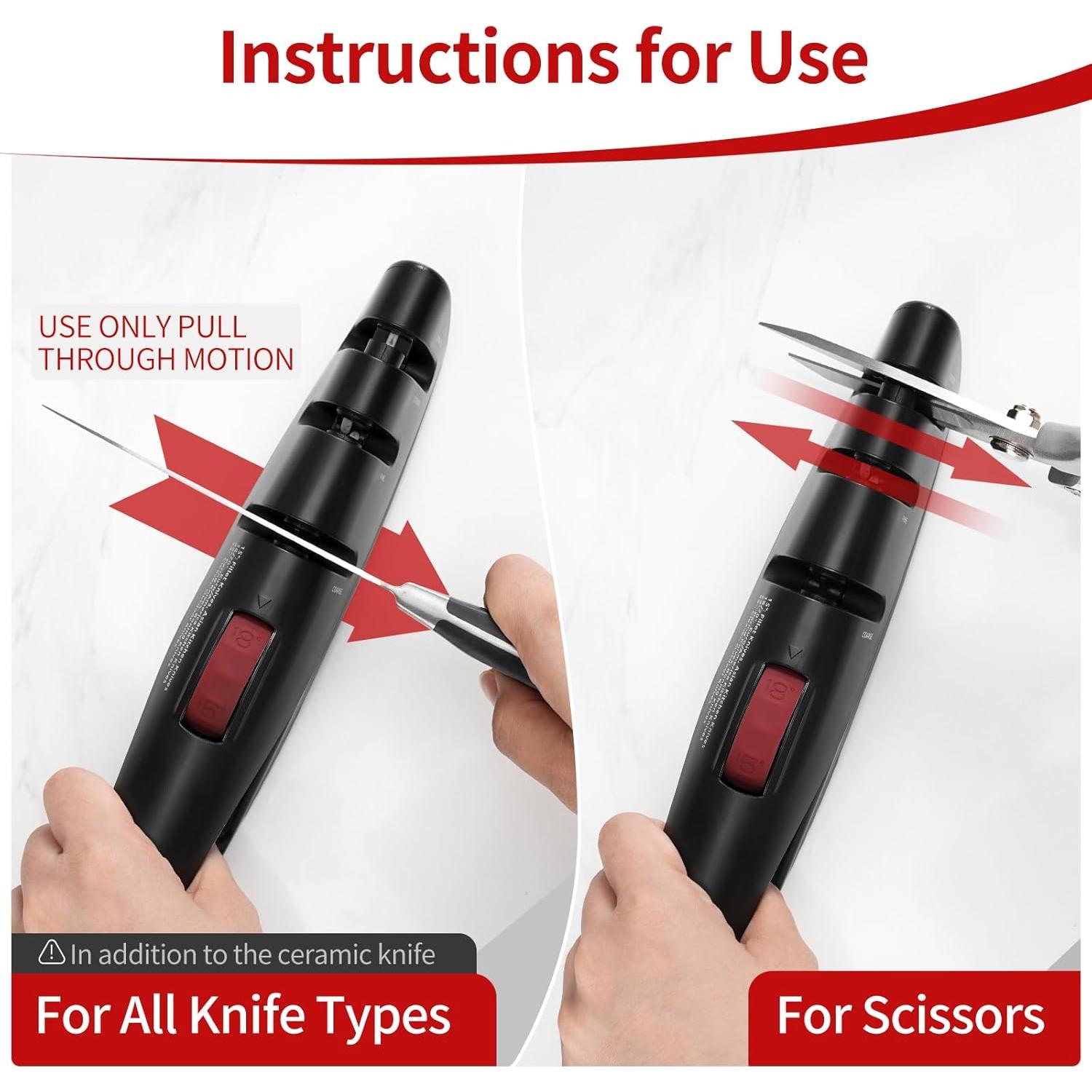 Afilador de Cuchillos Fooyoubei 3 Etapas Ajustable 317g