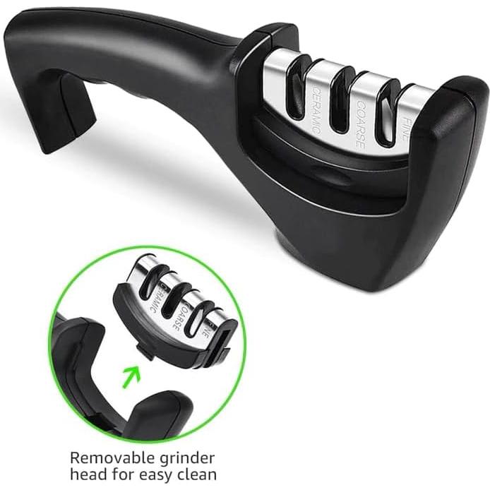 Afilador de cuchillos Seido 3 etapas - Diamante, tungsteno y cerámica