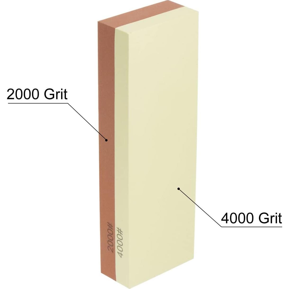Piedra de Afilado Doble Cara 2000/4000 uxcell 180x60x29mm