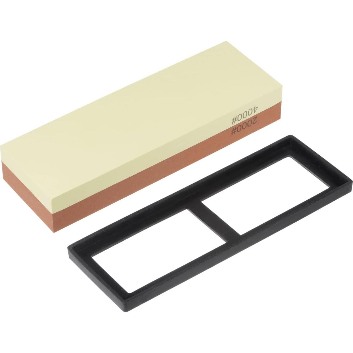 Piedra de Afilado Doble Cara 2000/4000 uxcell 180x60x29mm