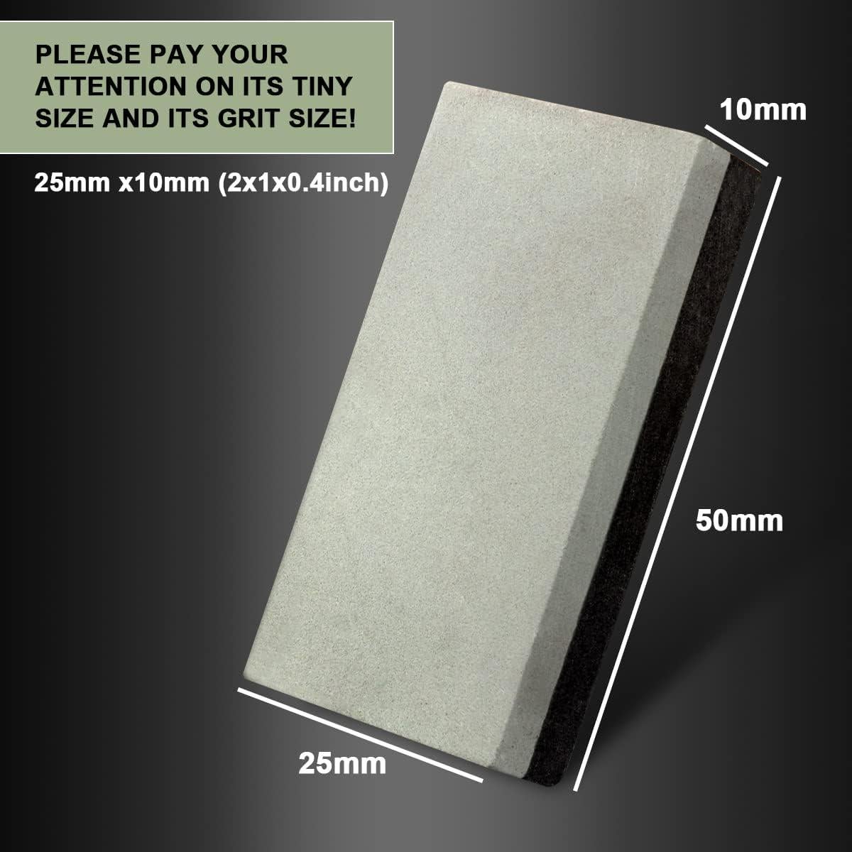 Piedra de Afilado Doble Cara 400# 800# CBRIGHT Mini 5x2.5cm