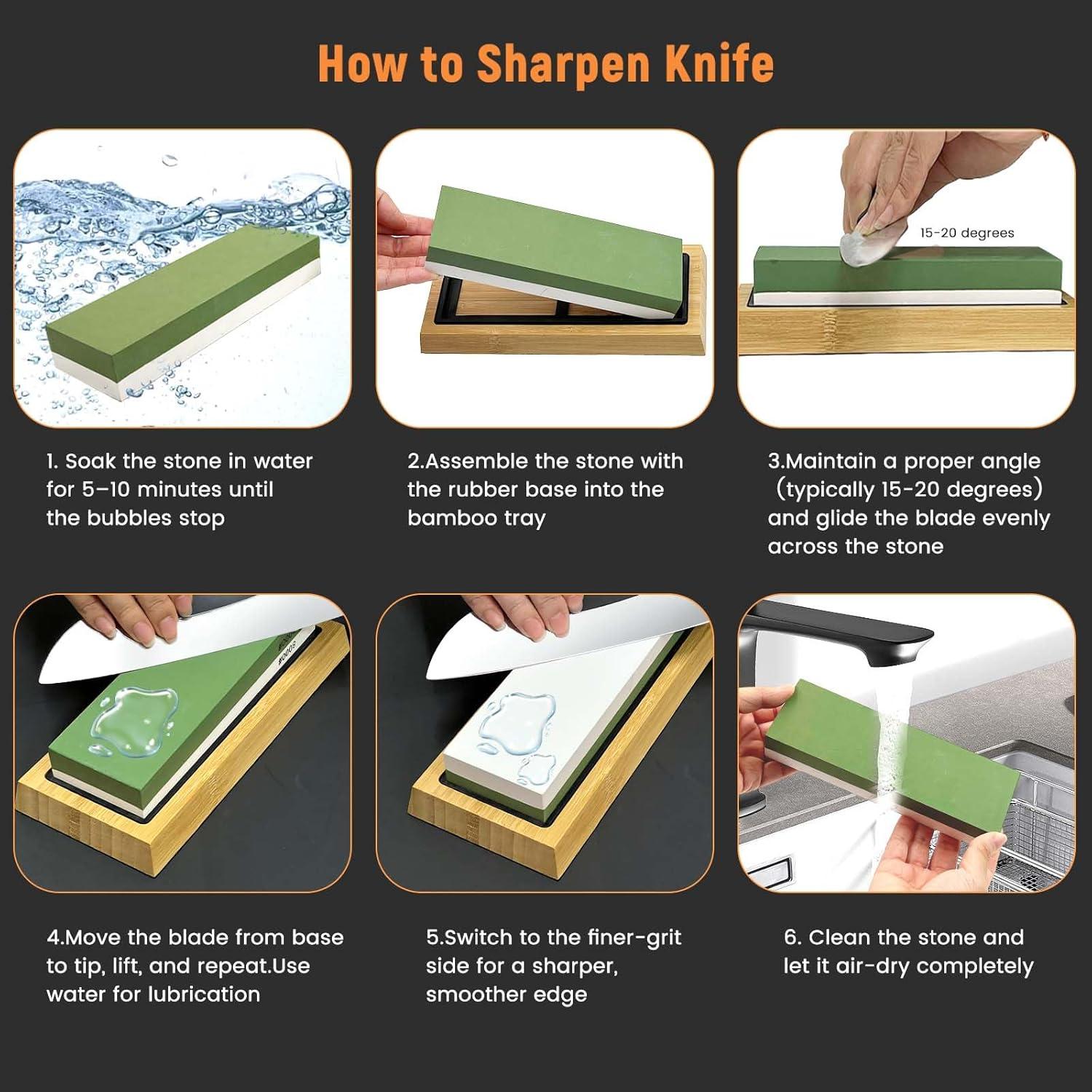 Kit de Afilado de Cuchillos JARDÍN DE CARACOL 10 Piezas