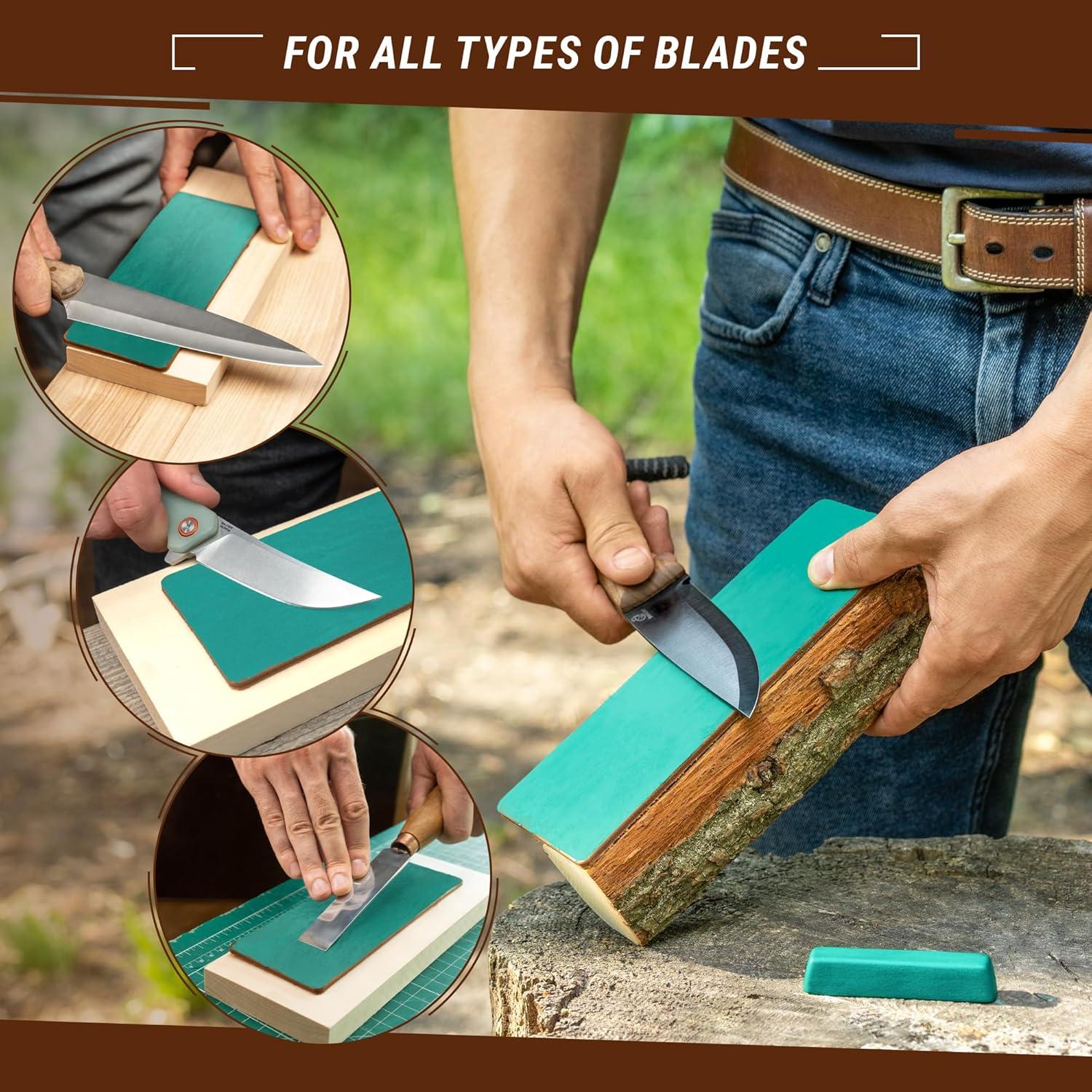 Correa de Cuero BeaverCraft LS2P1 para Afilado de Cuchillos 20x4 cm