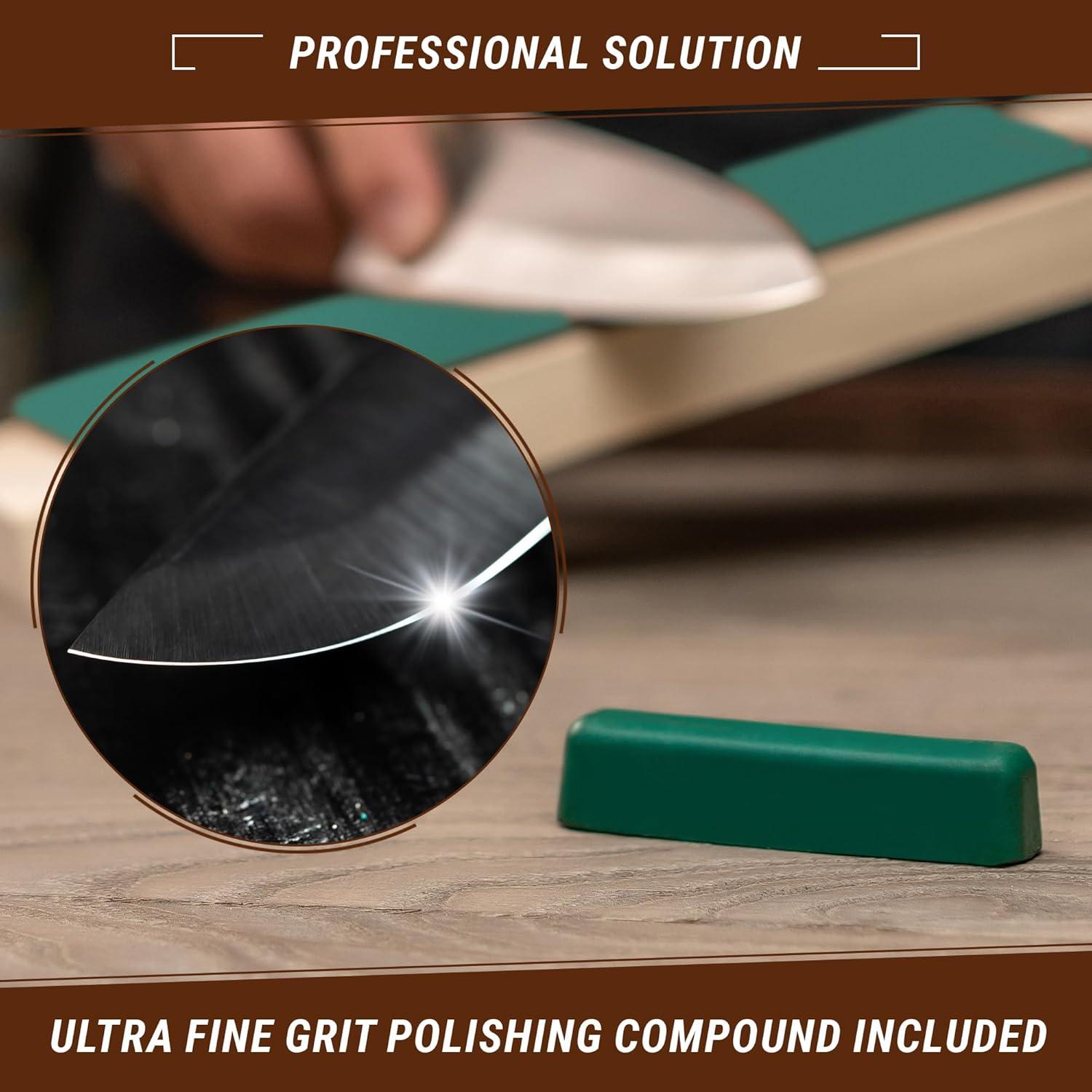 Correa de Cuero BeaverCraft LS2P1 para Afilado de Cuchillos 20x4 cm