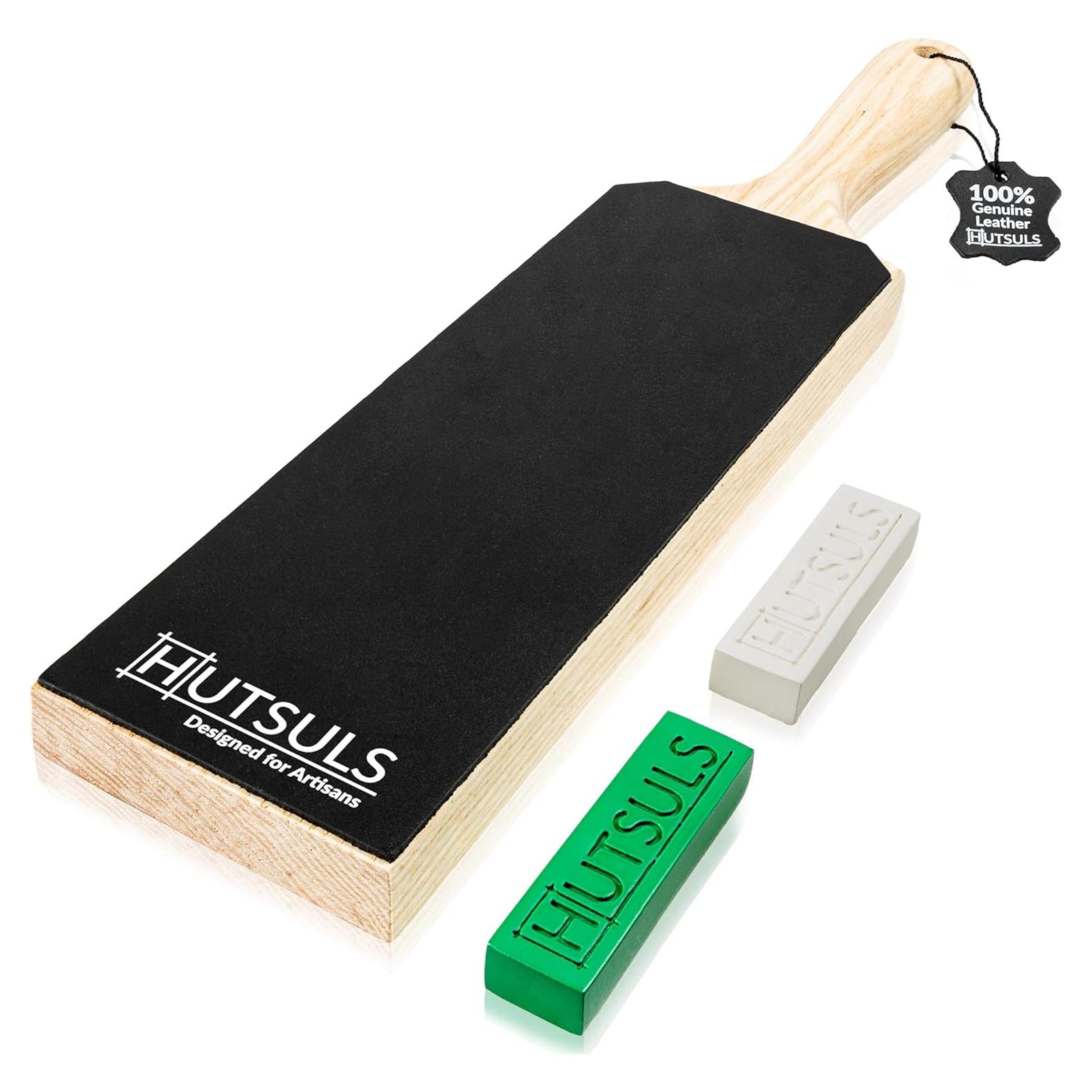 Bloque de Afilado de Cuero Hutsuls con Compuesto Verde 35.56x7.62 cm