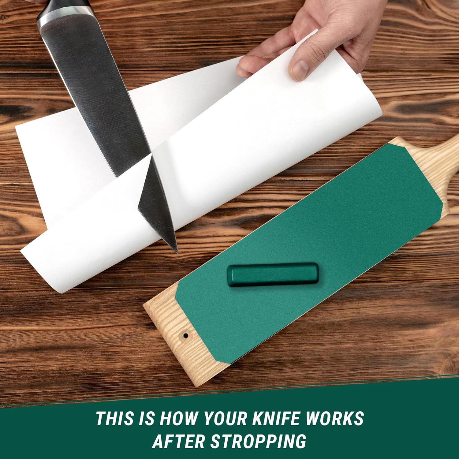 Kit de Afilado de Cuchillos BeaverCraft con Stropping de Piel 38.6 cm