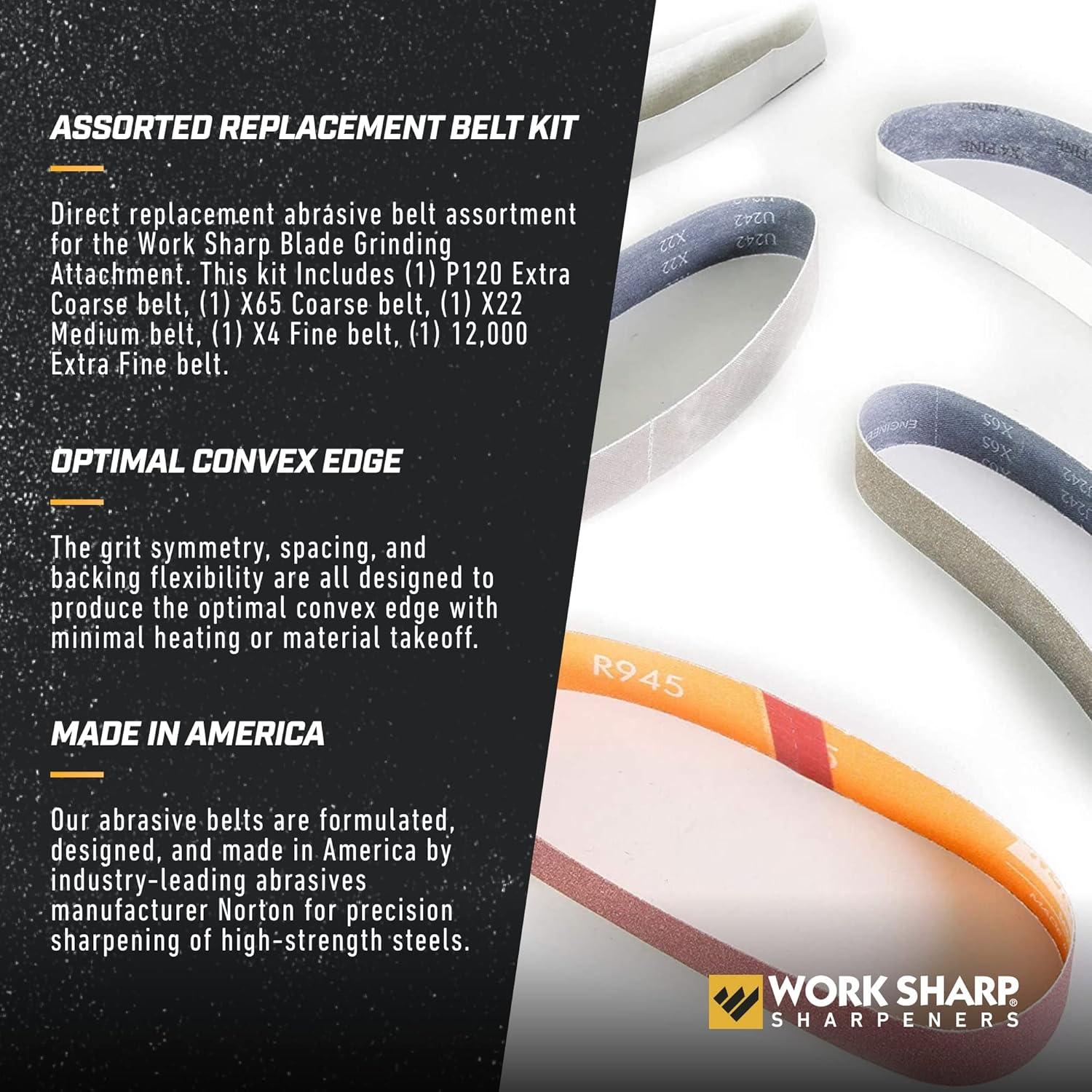 Kit de Cinta de Reemplazo Work Sharp WSSAKO81115 para Amoladora de Cuchillas