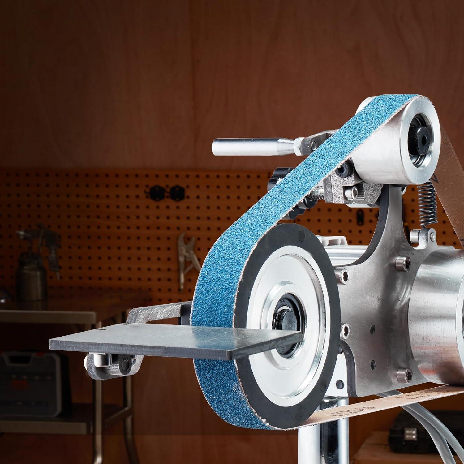 Pulidora de Banda VEVOR 550W 30x2.54cm Velocidad Variable