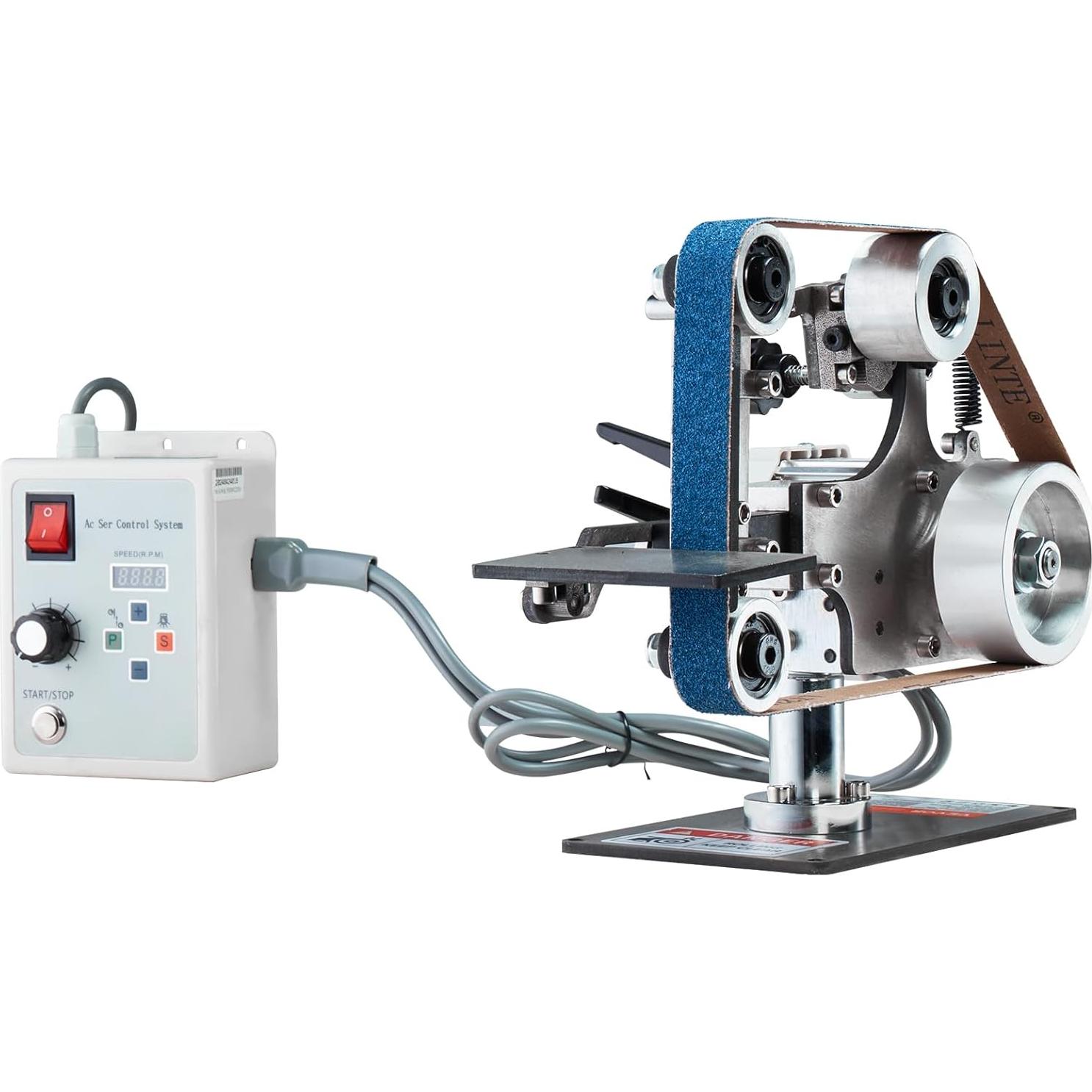 Pulidora de Banda VEVOR 550W 30x2.54cm Velocidad Variable