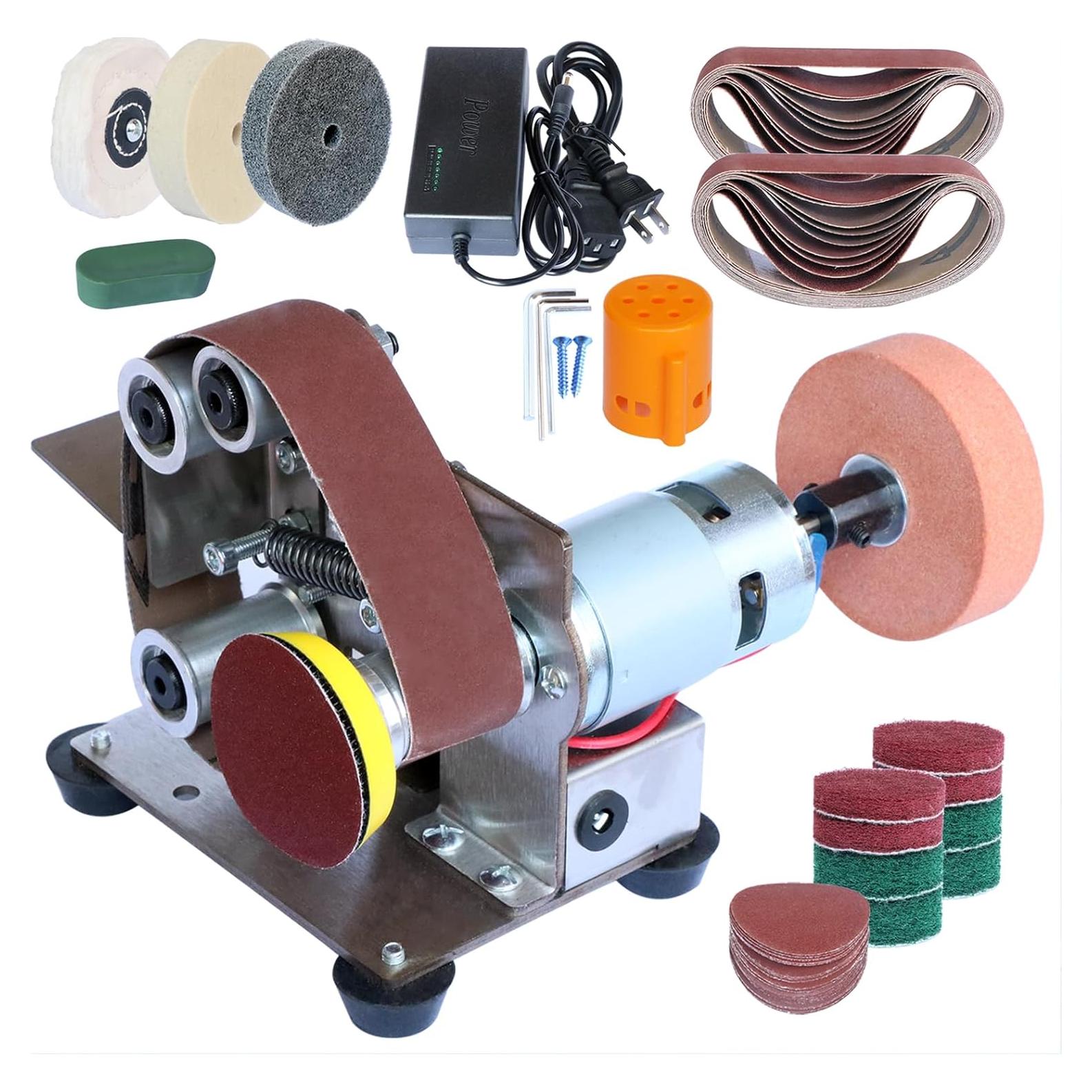 Pulidora de Cinta Eléctrica Hiqalty Mini 33x3 cm 20 Piezas