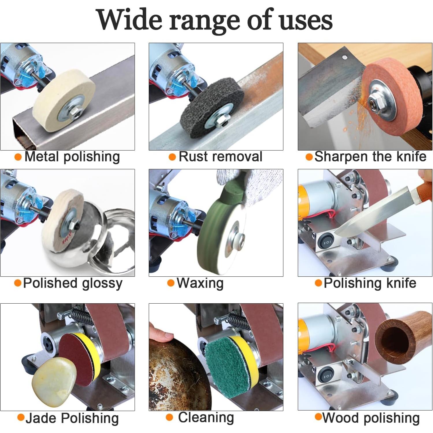 Pulidora de Cinta Eléctrica Hiqalty Mini 33x3 cm 20 Piezas