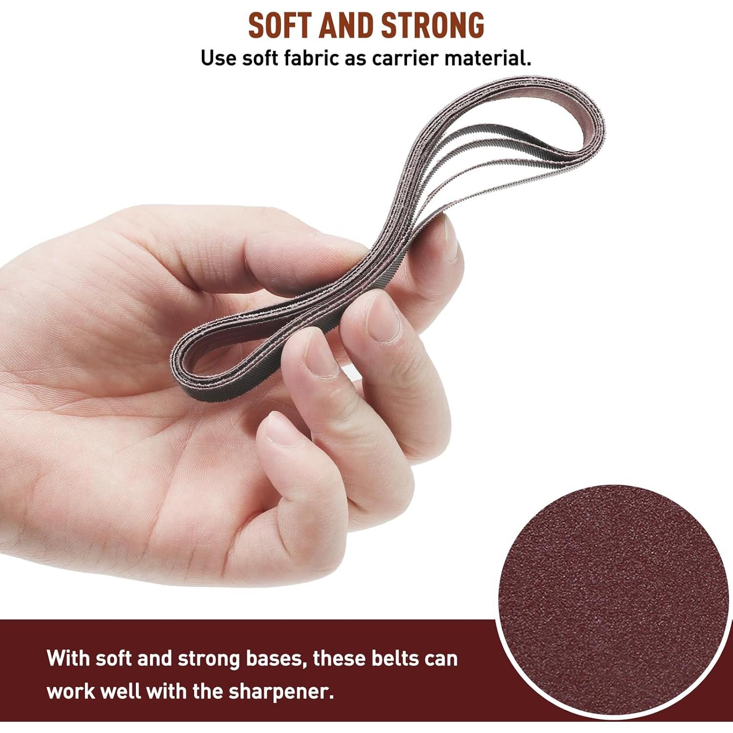 Kit de Cintas de Reemplazo Work Sharp 45 Pcs 1/2" x 30.5 cm Granos Variados