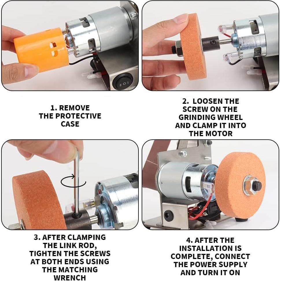 Mini Lijadora de Banda Eléctrica Uioxcv 33x3 cm 7 Velocidades