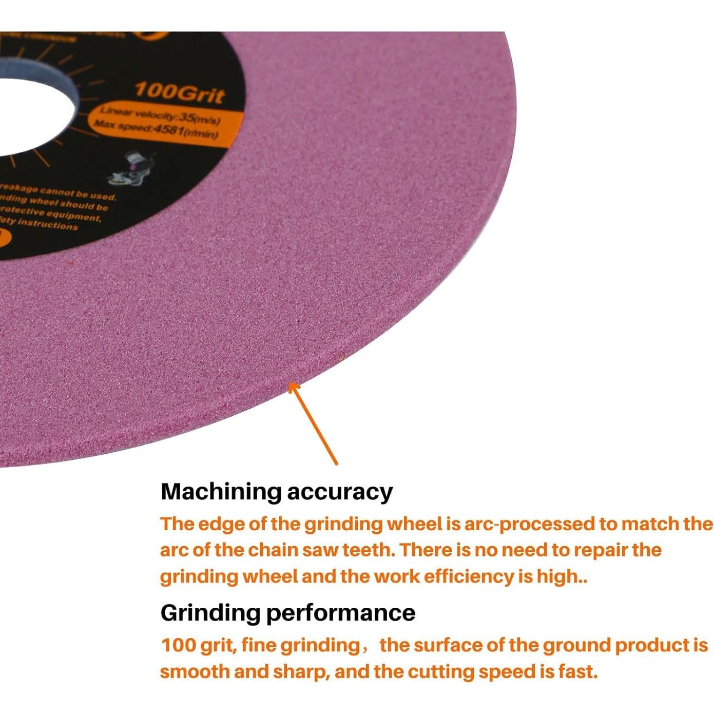Rueda de Afilado de Motosierra AmaCupid 146 mm Óxido de Cromo