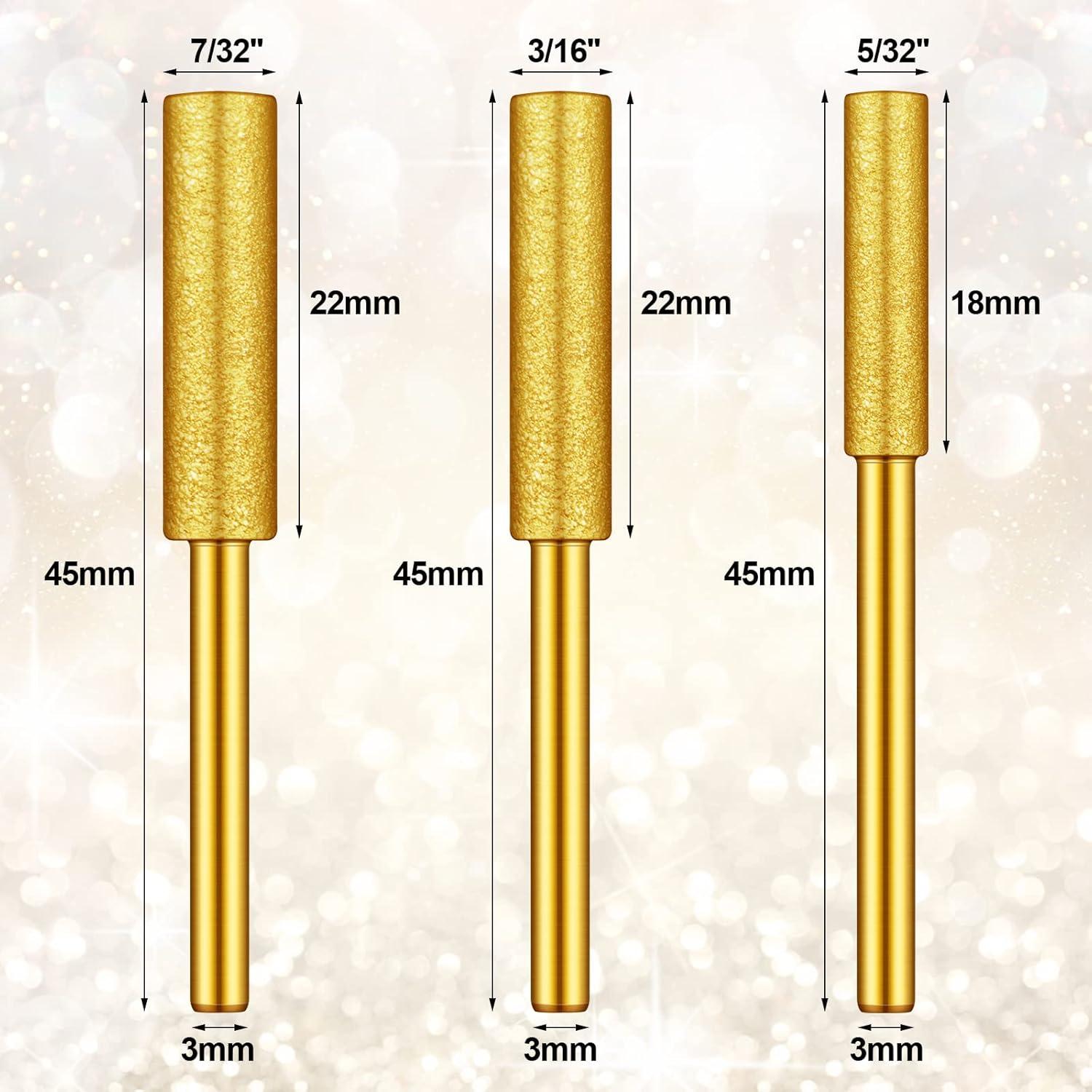 30 Piezas Muelas de Afilado Diamante Chumia para Sierra Eléctrica