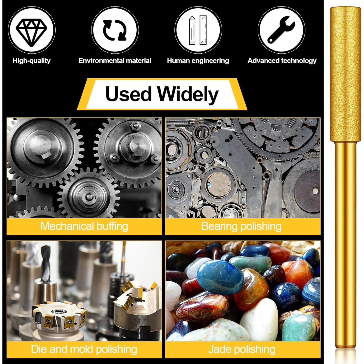 30 Piezas Muelas de Afilado Diamante Chumia para Sierra Eléctrica