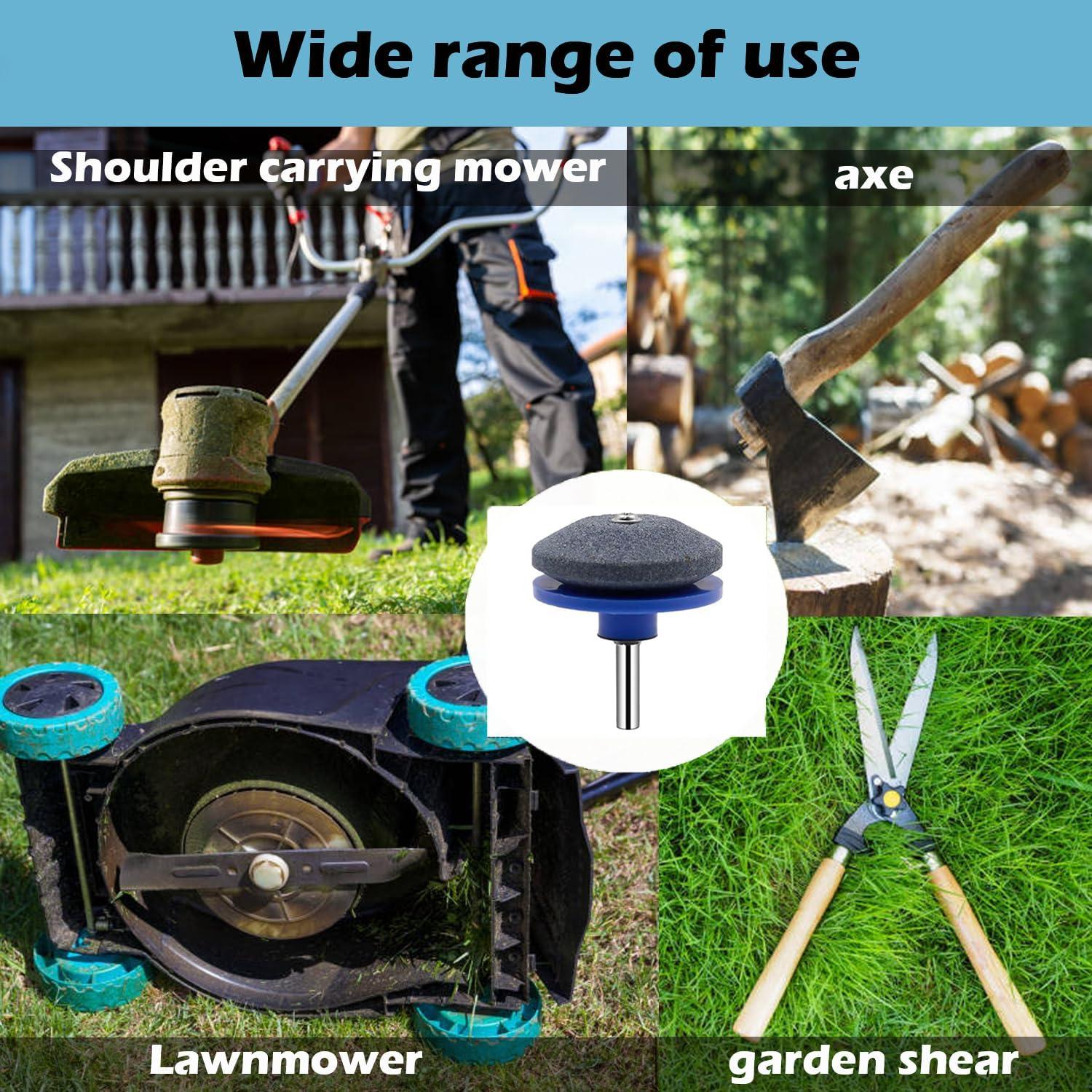 Afilador de Cuchillas de Cortacésped JAYSHYNE - Kit 3 Pcs