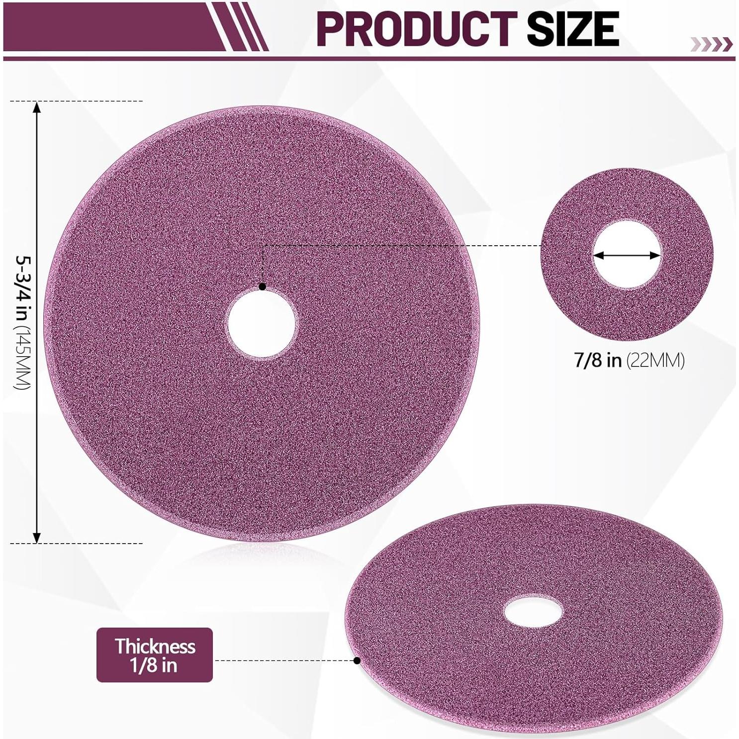 Ruedas de Afilar Duraaamo 4 Pcs 1/8" Cerámica Rosa