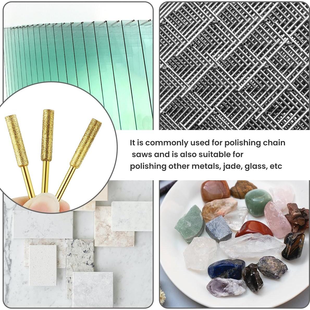 Juego de 12 Ruedas de Afilar de Diamante Tenalleys 4mm