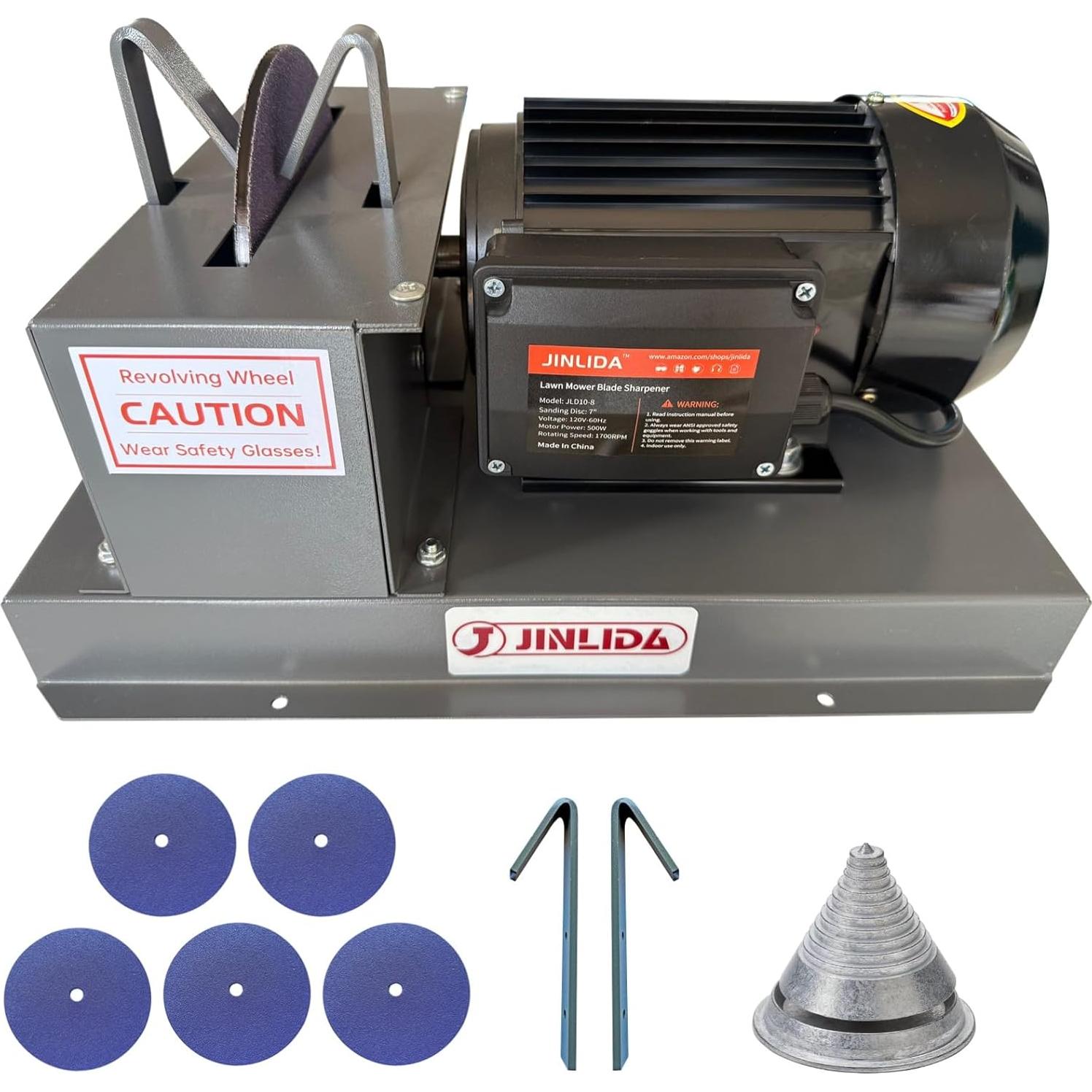 Afilador de Cuchillas de Cortacésped JINLIDA JLD10-8 500W