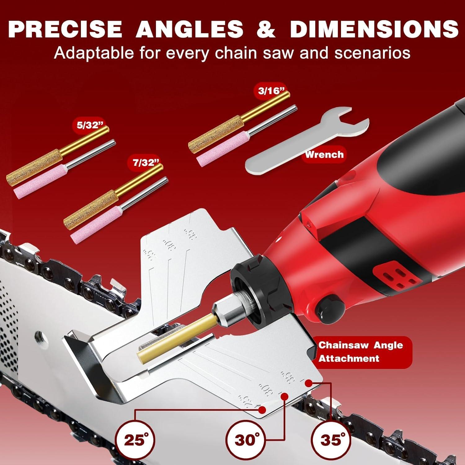 Afilador de Motosierra Inalámbrico OUBA 51 PCS Accesorios