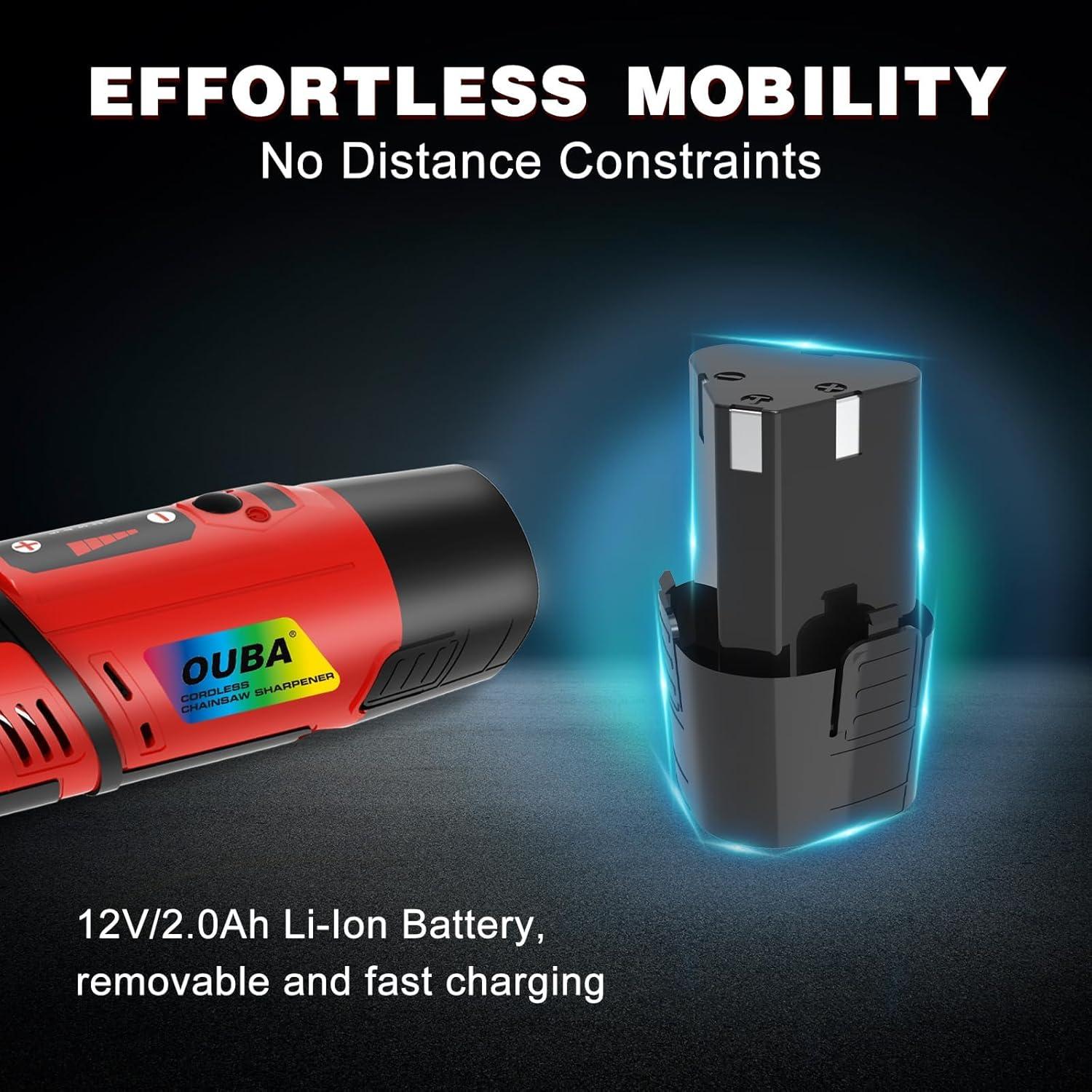 Afilador de Motosierra Inalámbrico OUBA 51 PCS Accesorios