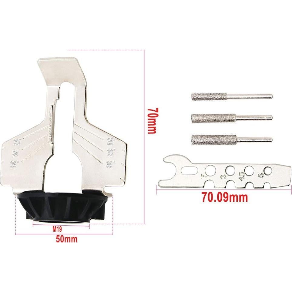 Kit de Afilado de Motosierra EKDJKK con Accesorios y Regla