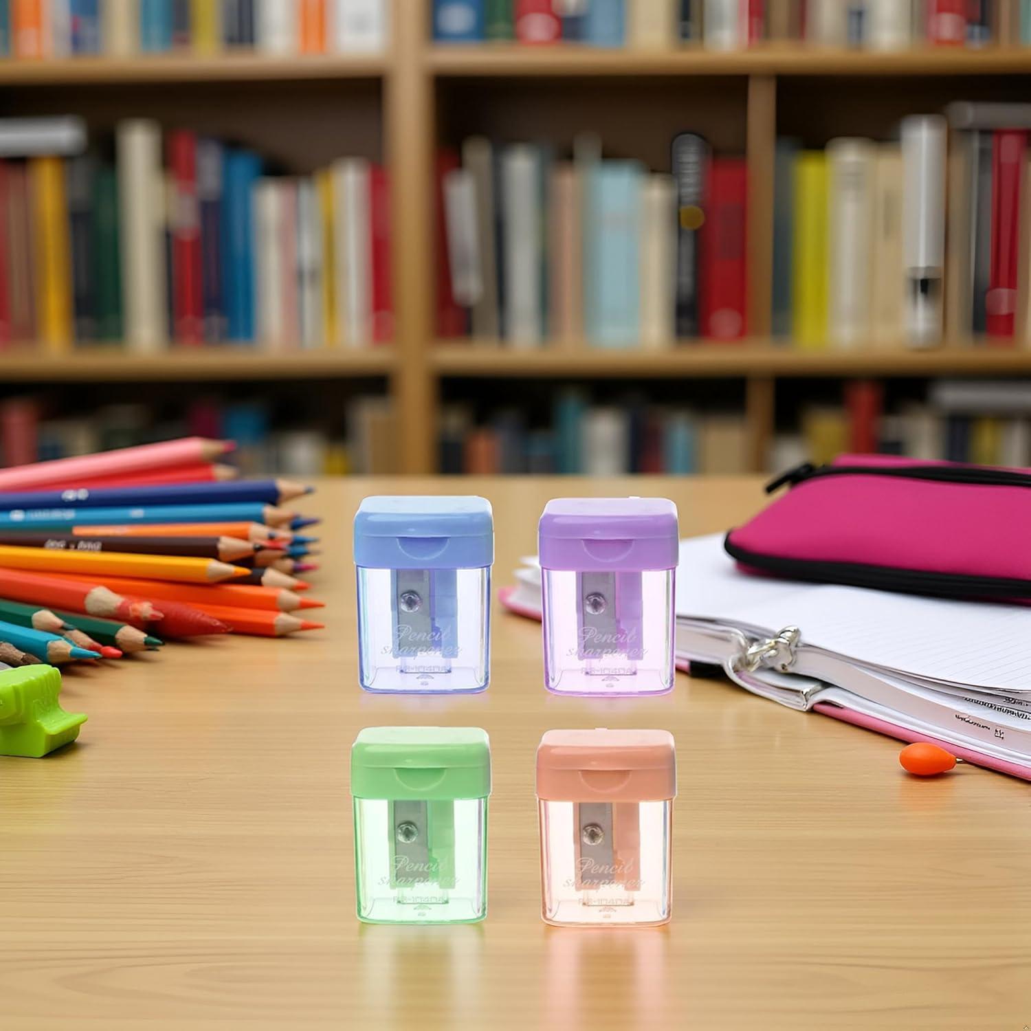 Set de 4 Sacapuntas Manuales Portátiles GANPUB Multicolor