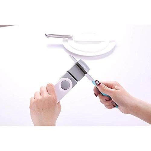 Afilador de Cuchillos Rotativo WOIWO 2 Pcs Doble Extremo